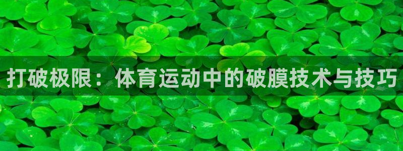 JJB竞技宝官方正版app官方：打破极限：体育运动中